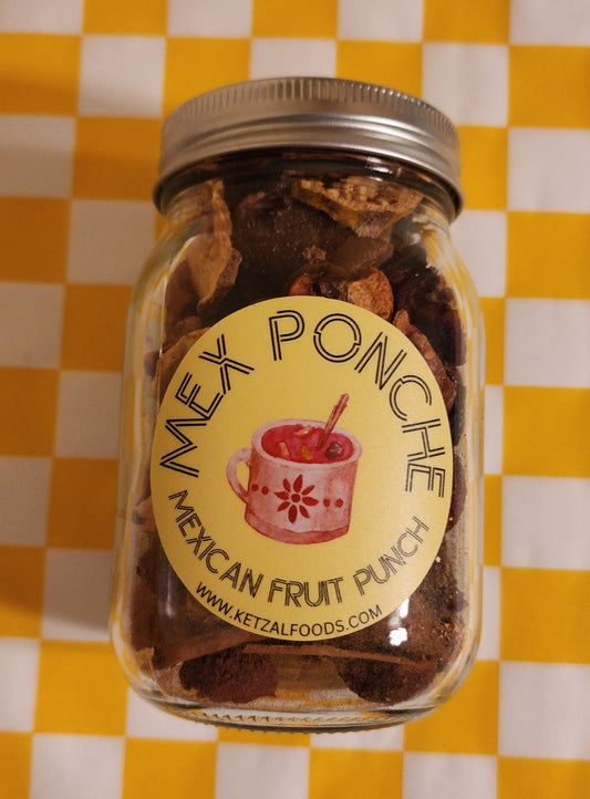 Ponche in a Glass Jar - Reusable Jar - Mexican Ponche - Fruit Punch Easy to Make