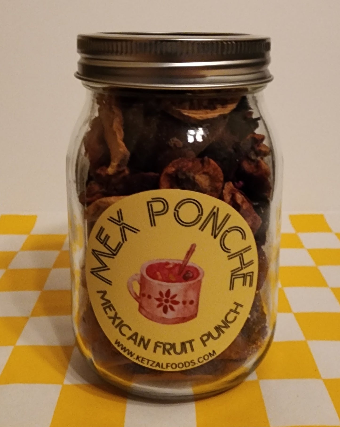 Ponche in a Glass Jar - Reusable Jar - Mexican Ponche - Fruit Punch Easy to Make